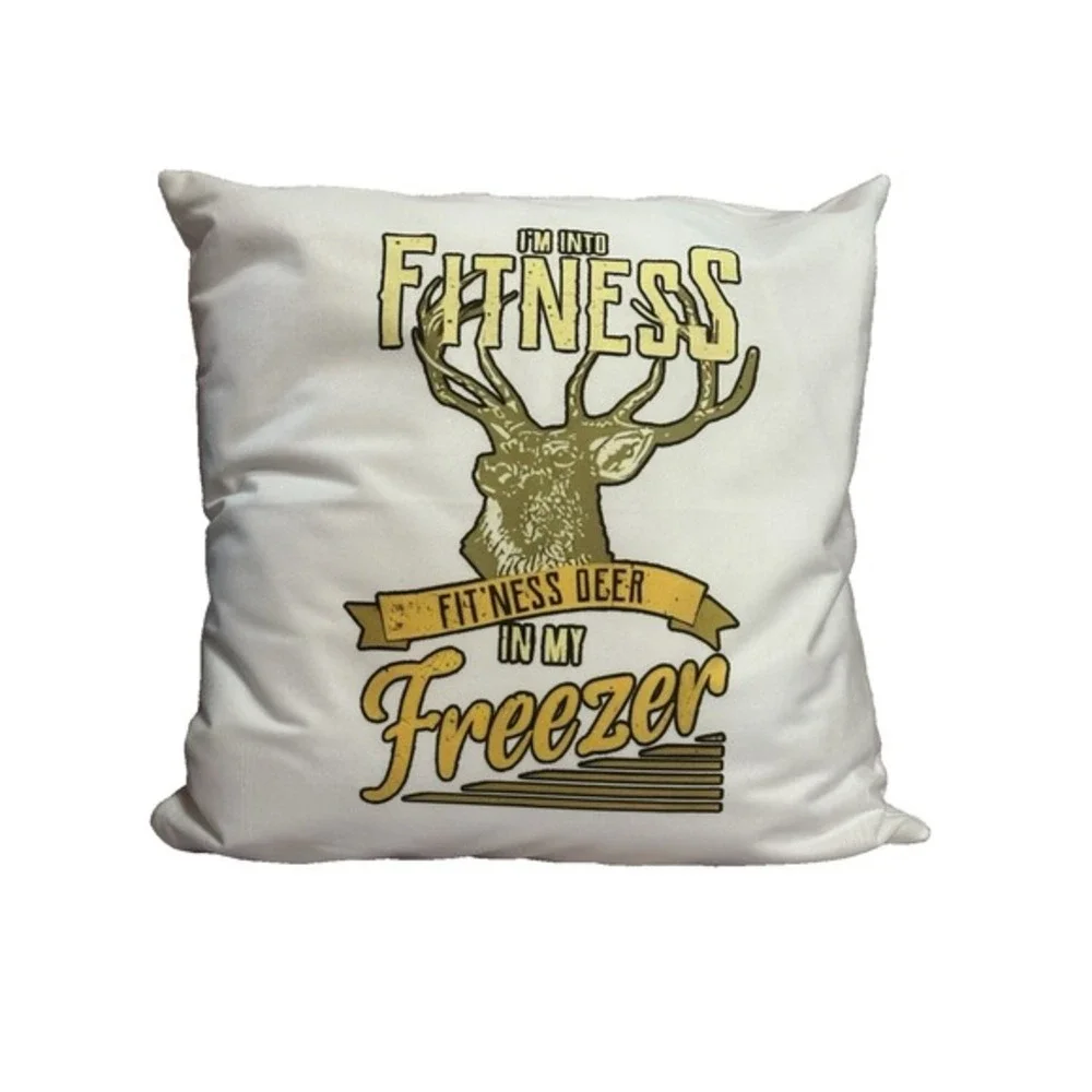 NEW novelty throw pillow 18x18 inches‎ pillowcase & insert included hunting